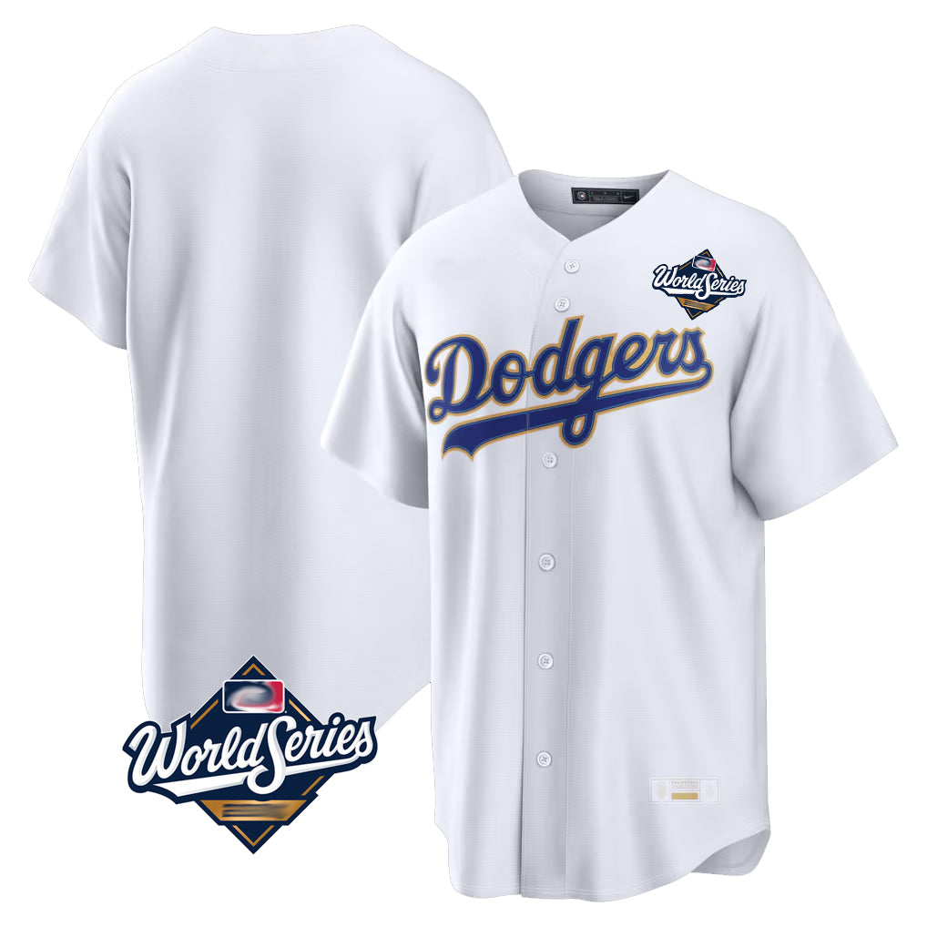 STECN LA.Dodgers Blank Player Gold White 2026 Collection Stadium Limited World Series Stitched Jerseys