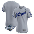 STECN LA.Dodgers Blank Player Gray Limited Elite Home World Series Stitched Jerseys