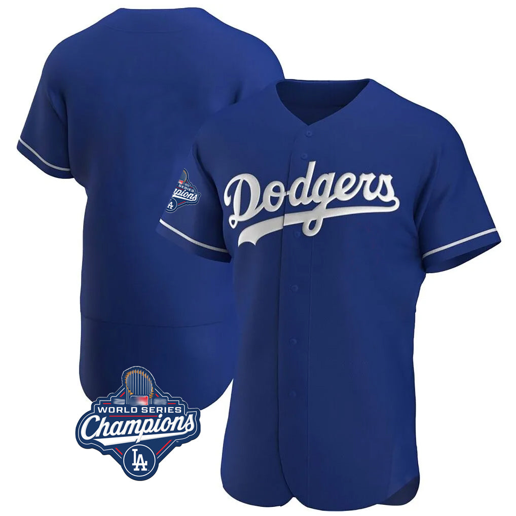 STECN LA.Dodgers Blank Player Royal Limited Elite Home World Series Meet Stitched Jerseys