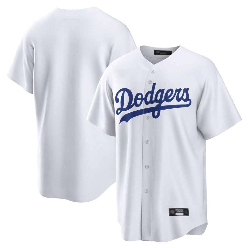 STECN LA.Dodgers Blank Player White Game Home Stitched Jerseys