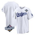 STECN LA.Dodgers Blank Player White Home Game World Series Stitched Jerseys