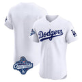 STECN LA.Dodgers Blank Player White Limited Elite Home World Series Meet Stitched Jerseys