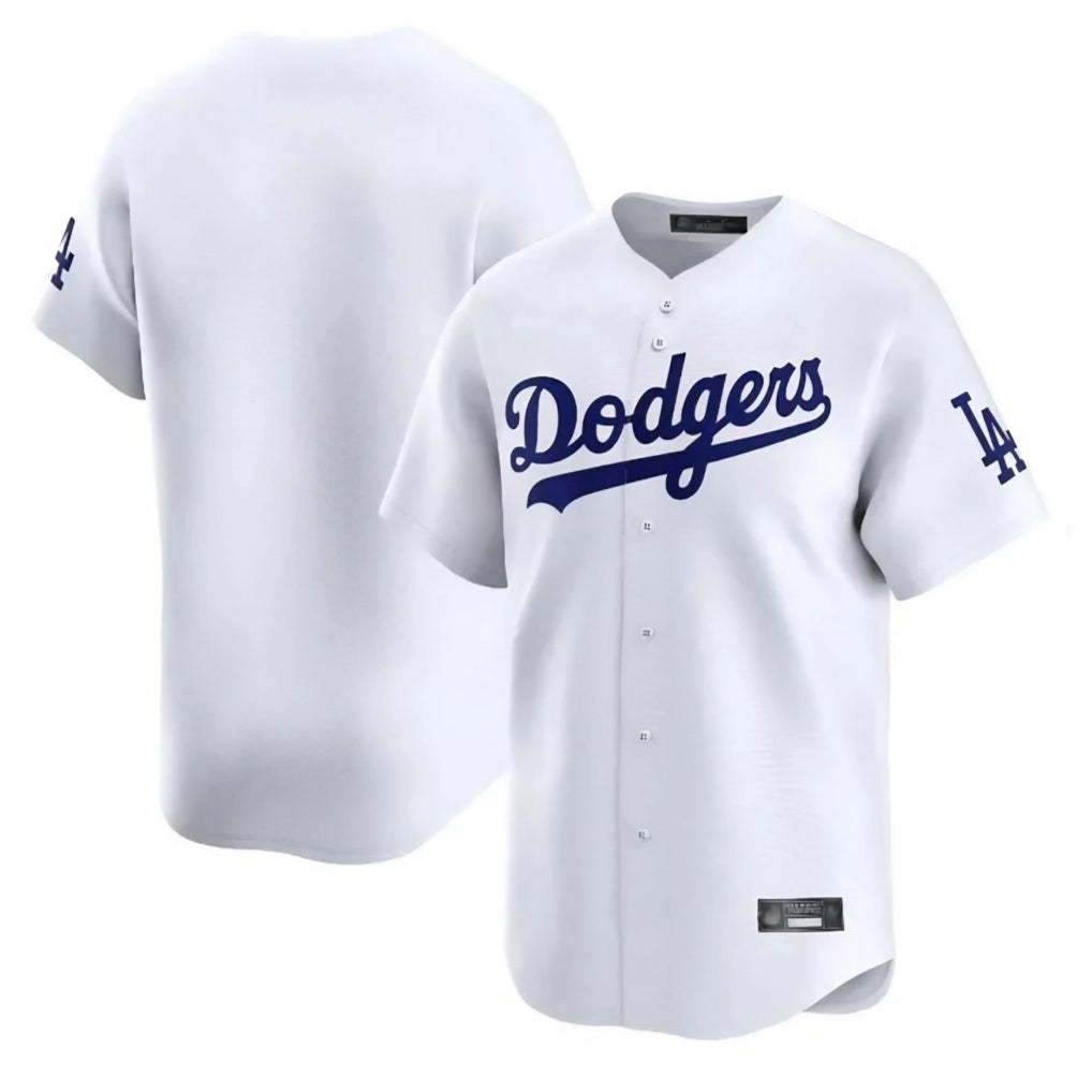 STECN LA.Dodgers Blank Player White Limited Home Stitched Jerseys