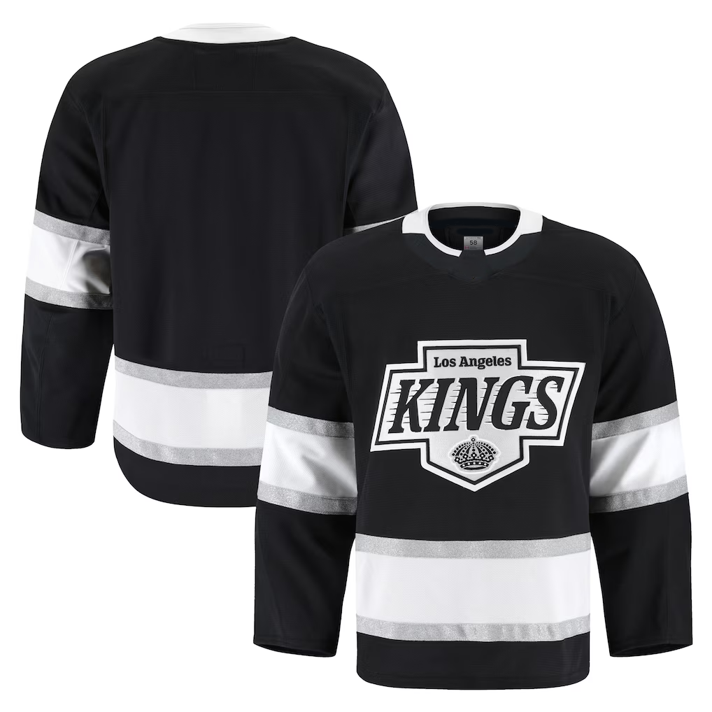 STECN LA.Kings Black Home Authentic Pro Jerseys