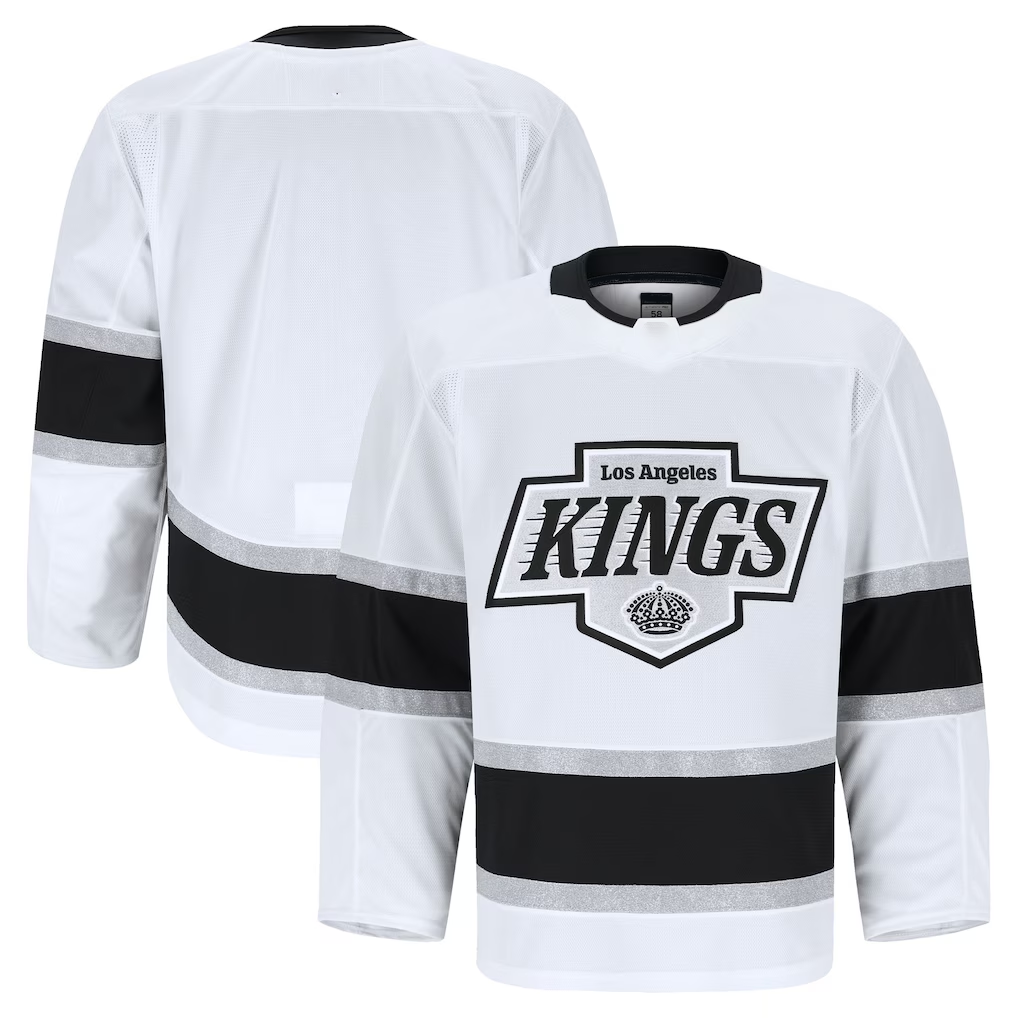 STECN LA.Kings White Away Authentic Pro Jerseys