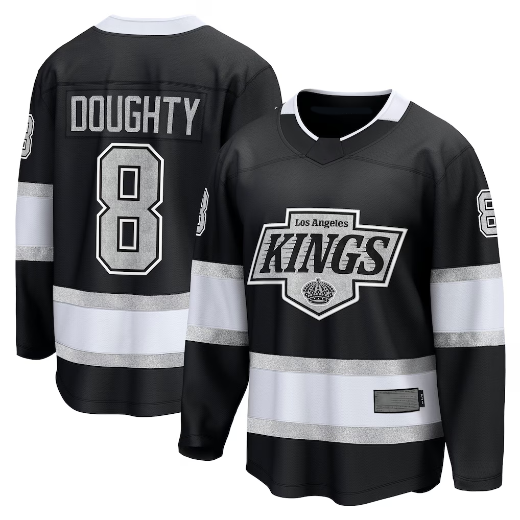 STECN LA.Kings #8 Drew Doughty Black Home Premier Breakaway Player Jerseys