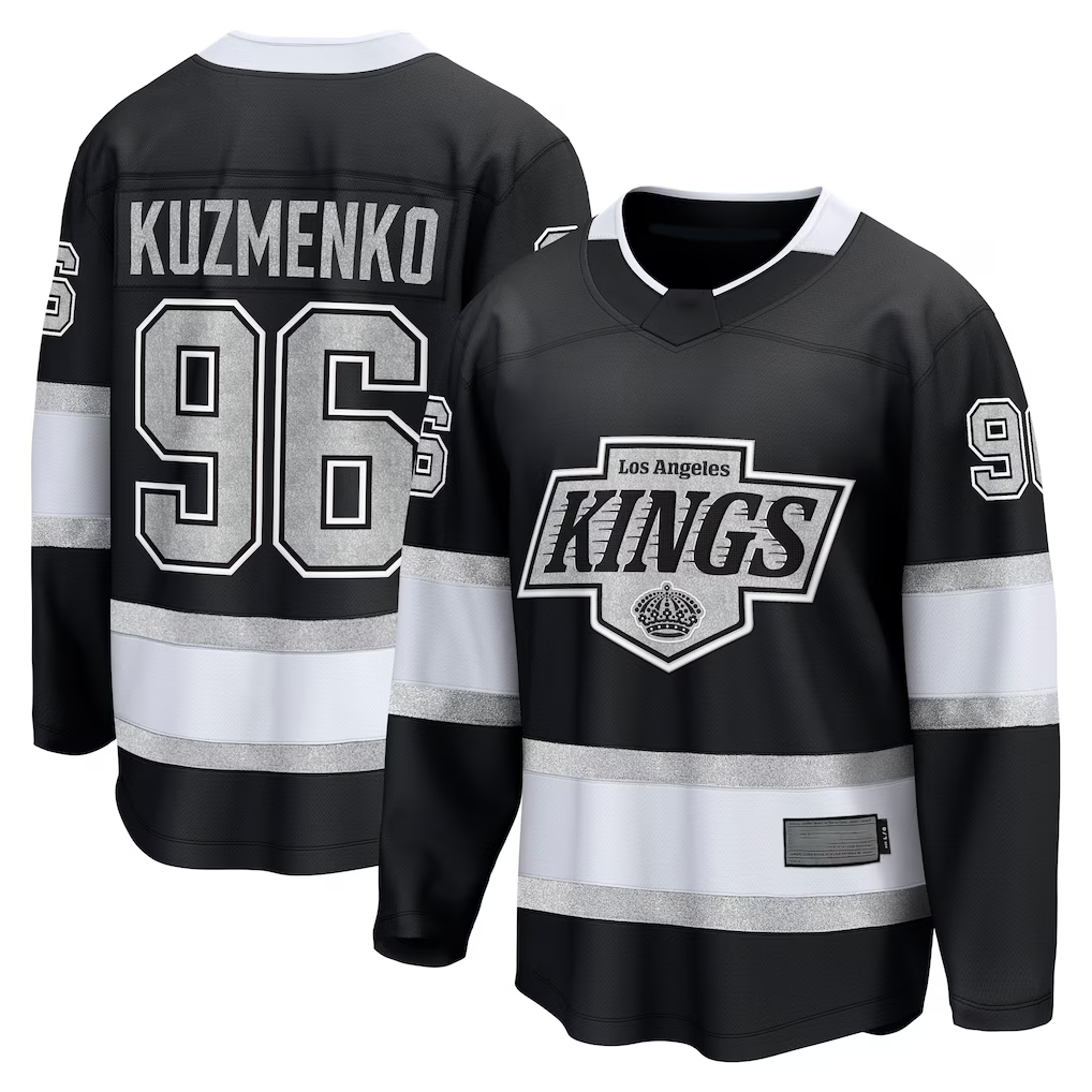 STECN LA.Kings #96 Andrei Kuzmenko Black Home Breakaway Jerseys