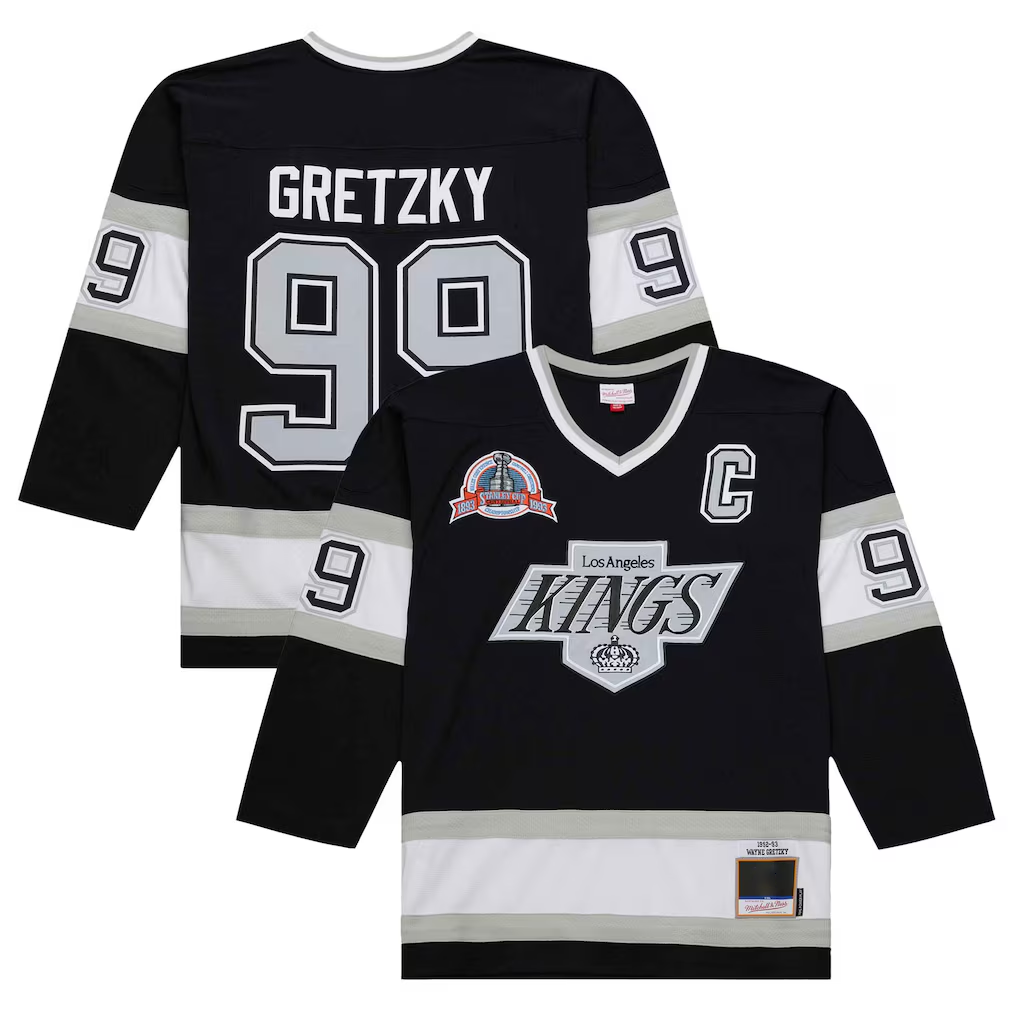 STECN LA.Kings #99 Wayne Gretzky Black 1992-93 Power Play Jerseys