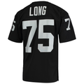 STECN LV.Raiders 1983 #75 Howie Long Mitchell & Ness Black Authentic Throwback Retired Player Stitched Puhic Jersey