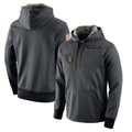 STECN LV.Raiders Gray Pullover Hoodies Home Game Blank Player Stitched Jerseys