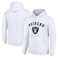 STECN LV.Raiders White LOGO Pullover Hoodies Home Game Blank Player Stitched Jerseys