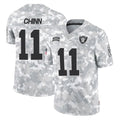STECN LV.Raiders #11 Jeremy Chinn Player Arctic Camo Salute To Service Limited Game Stitched Jerseys