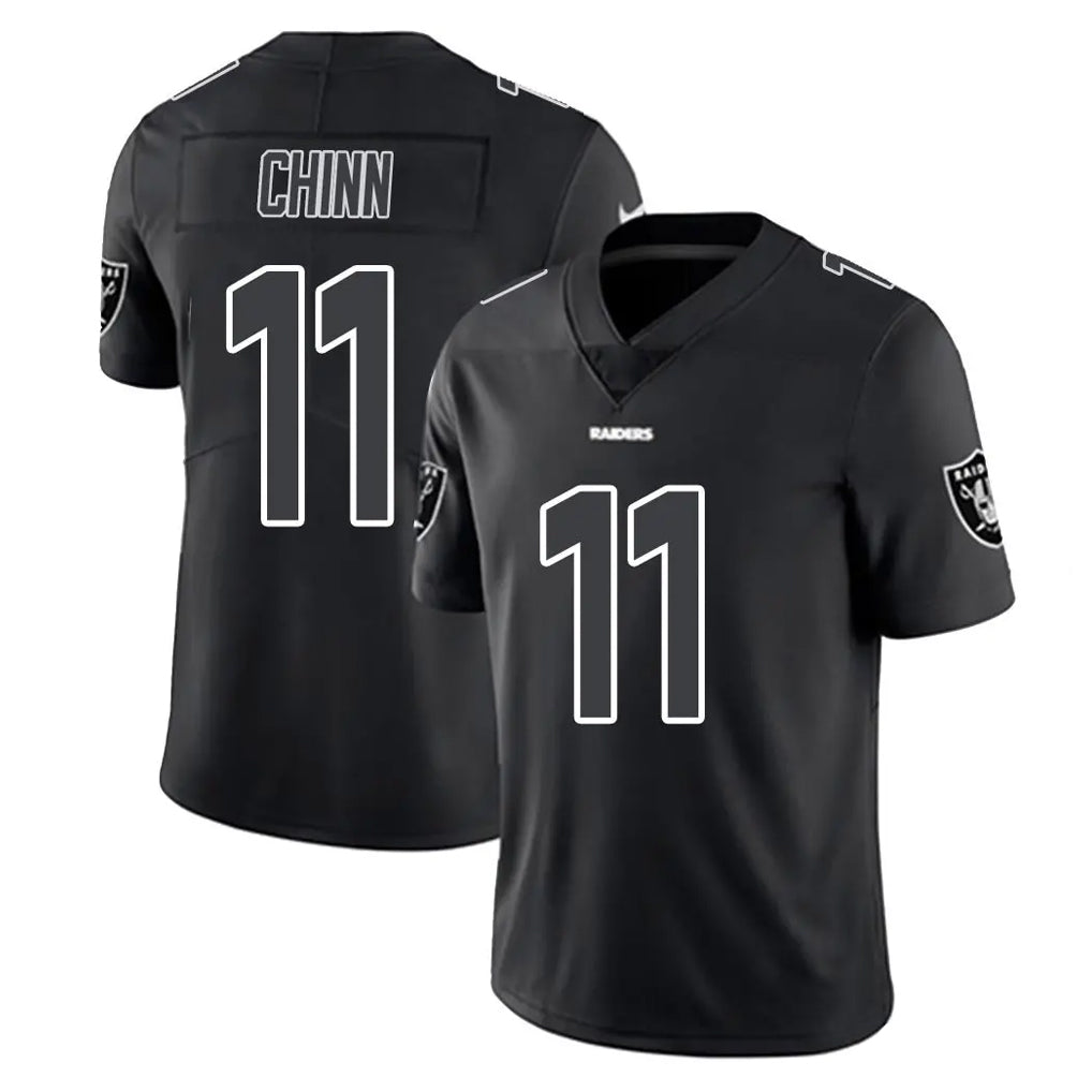 STECN LV.Raiders #11 Jeremy Chinn Player Black Limited Black Impact Home Game Stitched Jerseys