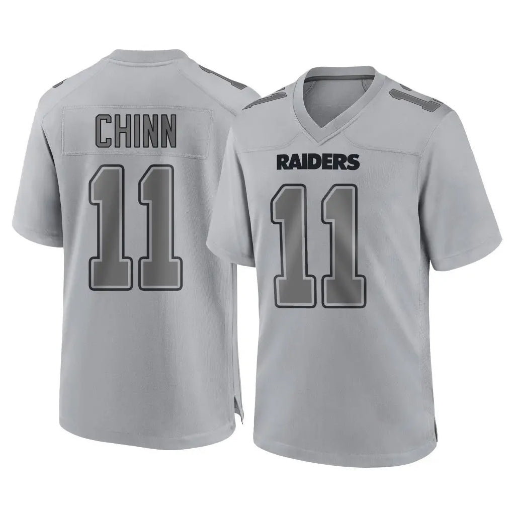 STECN LV.Raiders #11 Jeremy Chinn Player Gray Atmosphere Fashion Limited Game Stitched Jerseys