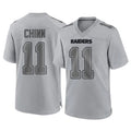 STECN LV.Raiders #11 Jeremy Chinn Player Gray Atmosphere Fashion Limited Game Stitched Jerseys