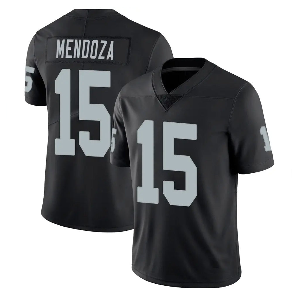 STECN LV.Raiders #15 Fernando Mendoza Player Black Limited Vapor Untouchable Home Game Stitched Jerseys