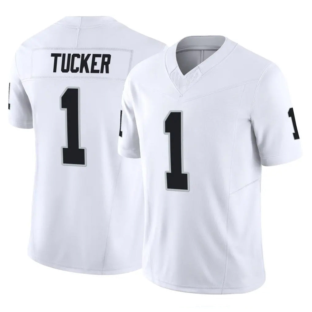 STECN LV.Raiders #1 Tre Tucker Player White Limited Vapor F.U.S.E. Home Game Stitched Jerseys