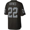 STECN LV.Raiders #22 Mike Haynes Mitchell & Ness Black Legacy Replica Jersey