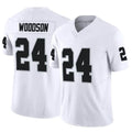 STECN LV.Raiders #24 Charles Woodson Player White Vapor F.U.S.E Limited Stitched Jerseys