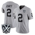 STECN LV.Raiders #2 Ashton Jeanty Player Gray 2026 Vapor Limited Home Game Stitched Jerseys