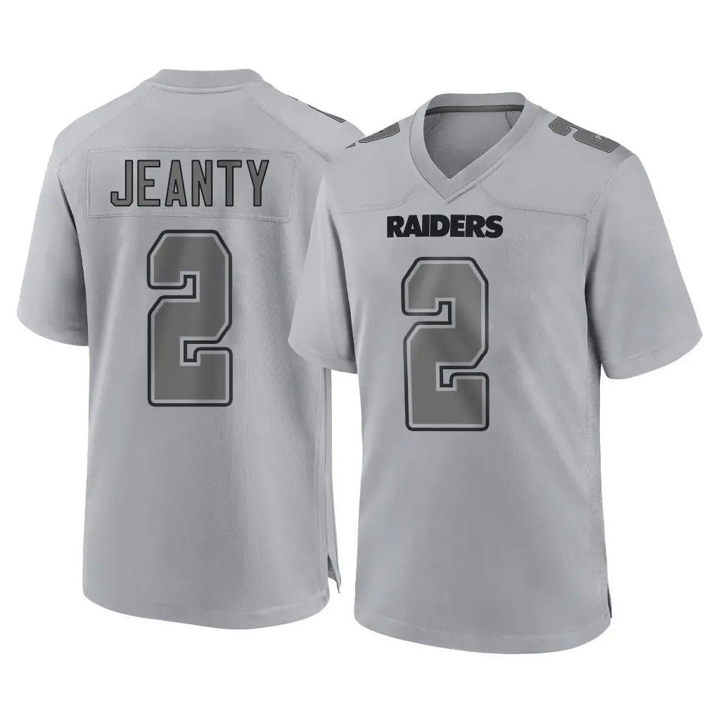 STECN LV.Raiders #2 Ashton Jeanty Player Gray Atmosphere Fashion Limited Game Stitched Jerseys