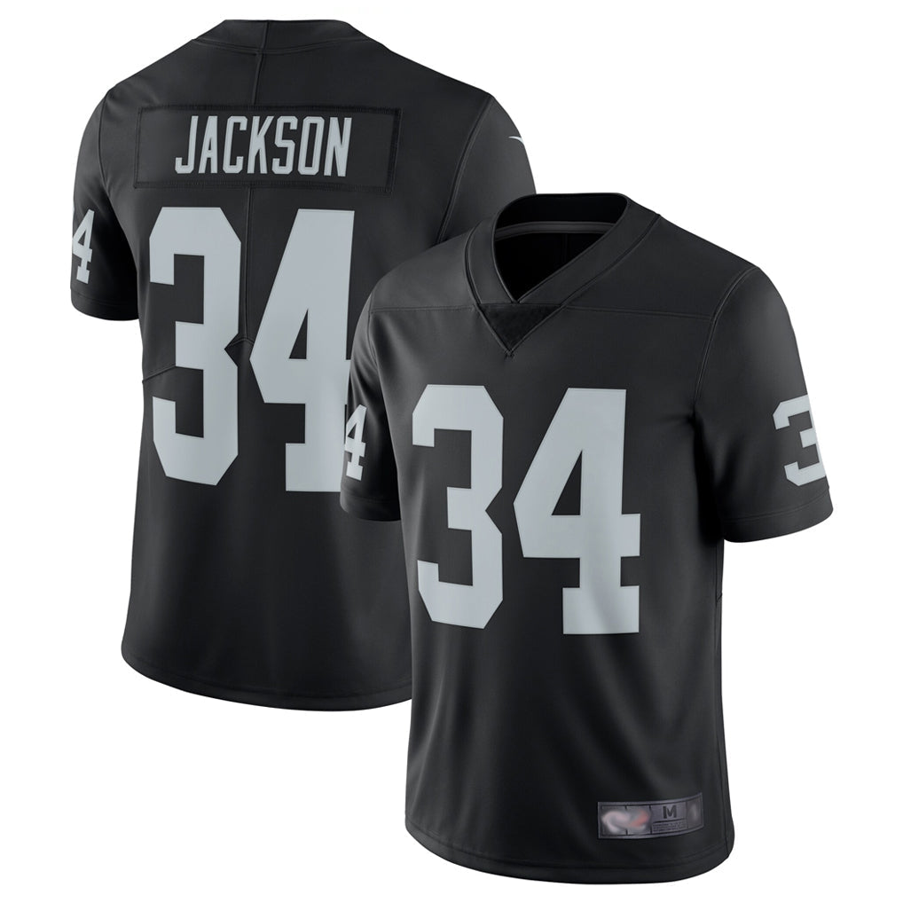 STECN LV.Raiders #34 Bo Jackson Player Black Vapor Limited Stitched Jerseys