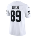 STECN LV.Raiders #89 Brock Bowers White Vapor F.U.S.E. Limited Stitched Jerseys