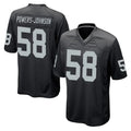 STECN LV.Raiders #58 Jackson Powers-Johnson Player Black Home Game Stitched Jerseys