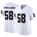 STECN LV.Raiders #58 Jackson Powers-Johnson Player White Limited Vapor F.U.S.E. Home Game Stitched Jerseys
