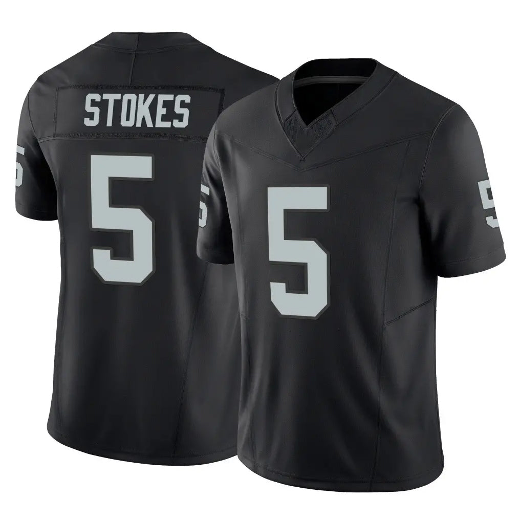 STECN LV.Raiders #5 Eric Stokes Player Black Limited Vapor F.U.S.E. Home Game Stitched Jerseys