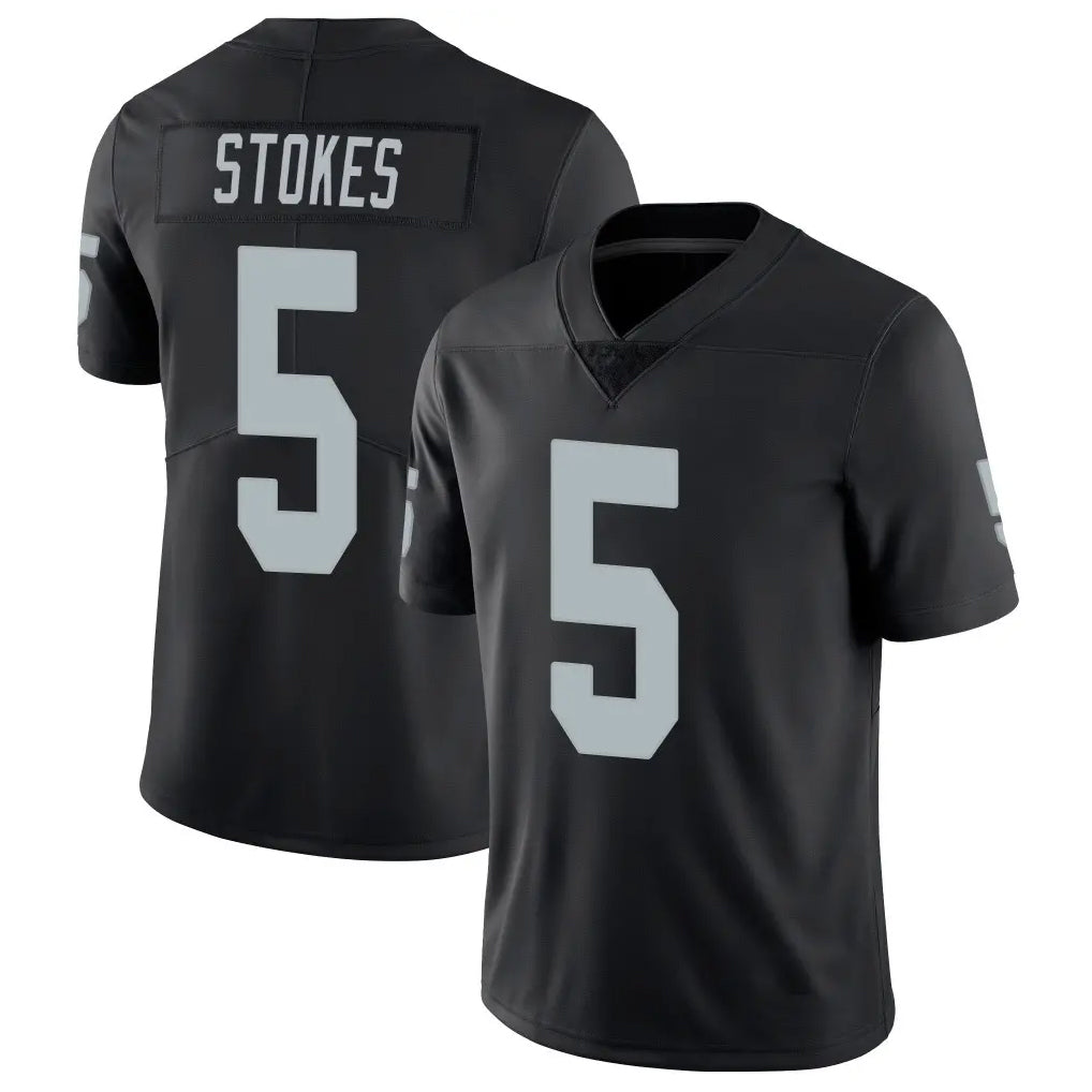 STECN LV.Raiders #5 Eric Stokes Player Black Limited Vapor Untouchable Home Game Stitched Jerseys