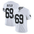 STECN LV.Raiders #69 Adam Butler Player White Limited Vapor Untouchable Home Game Stitched Jerseys