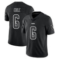 STECN LV.Raiders #6 A.J. Cole Player Black Limited Black Impact Home Game Stitched Jerseys