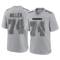 STECN LV.Raiders #74 Kolton Miller Player Gray Atmosphere Fashion Limited Game Stitched Jerseys