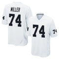 STECN LV.Raiders #74 Kolton Miller Player White Home Game Stitched Jerseys