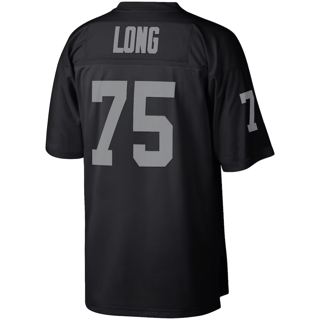 STECN LV.Raiders #75 Howie Long Mitchell & Ness Black Retired Player Legacy Replica Jersey