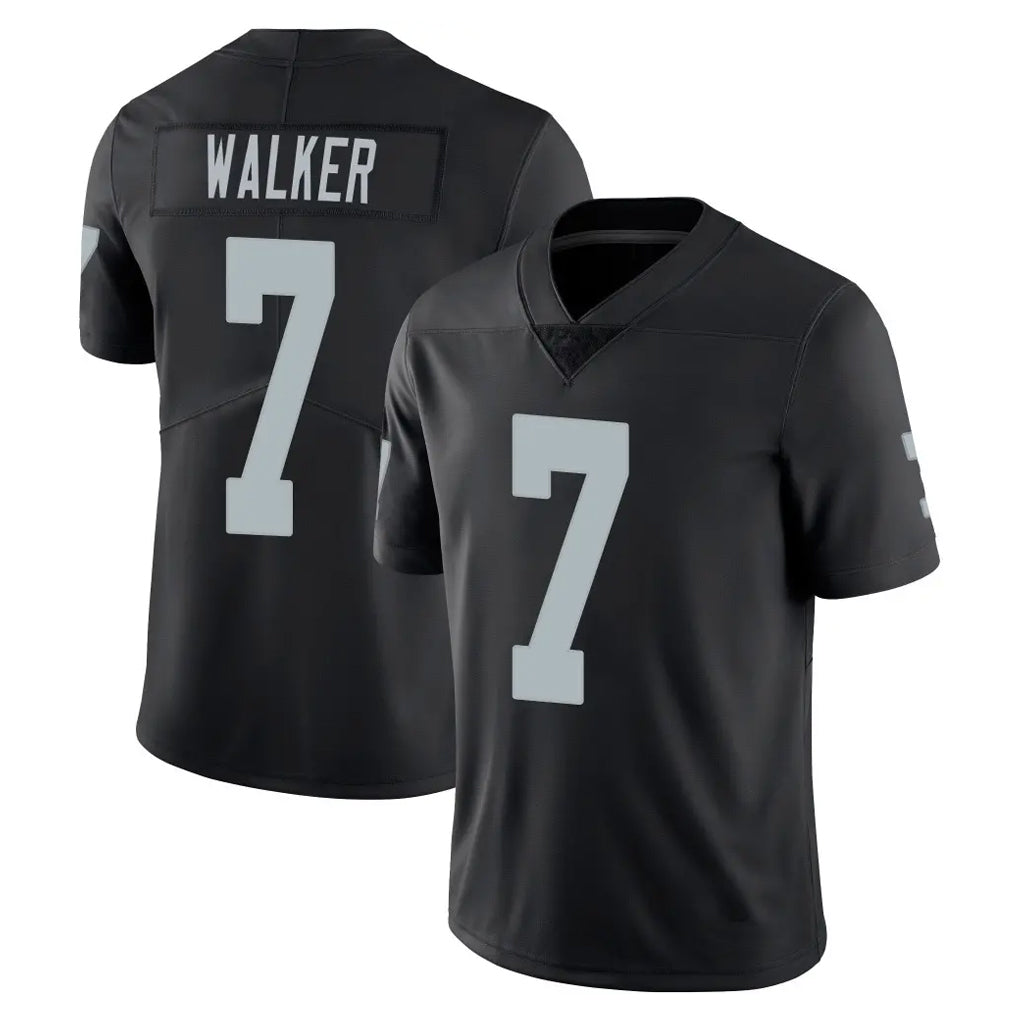 STECN LV.Raiders #7 Quay Walker Player Black Limited Vapor Untouchable Home Game Stitched Jerseys
