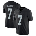 STECN LV.Raiders #7 Quay Walker Player Black Limited Vapor Untouchable Home Game Stitched Jerseys