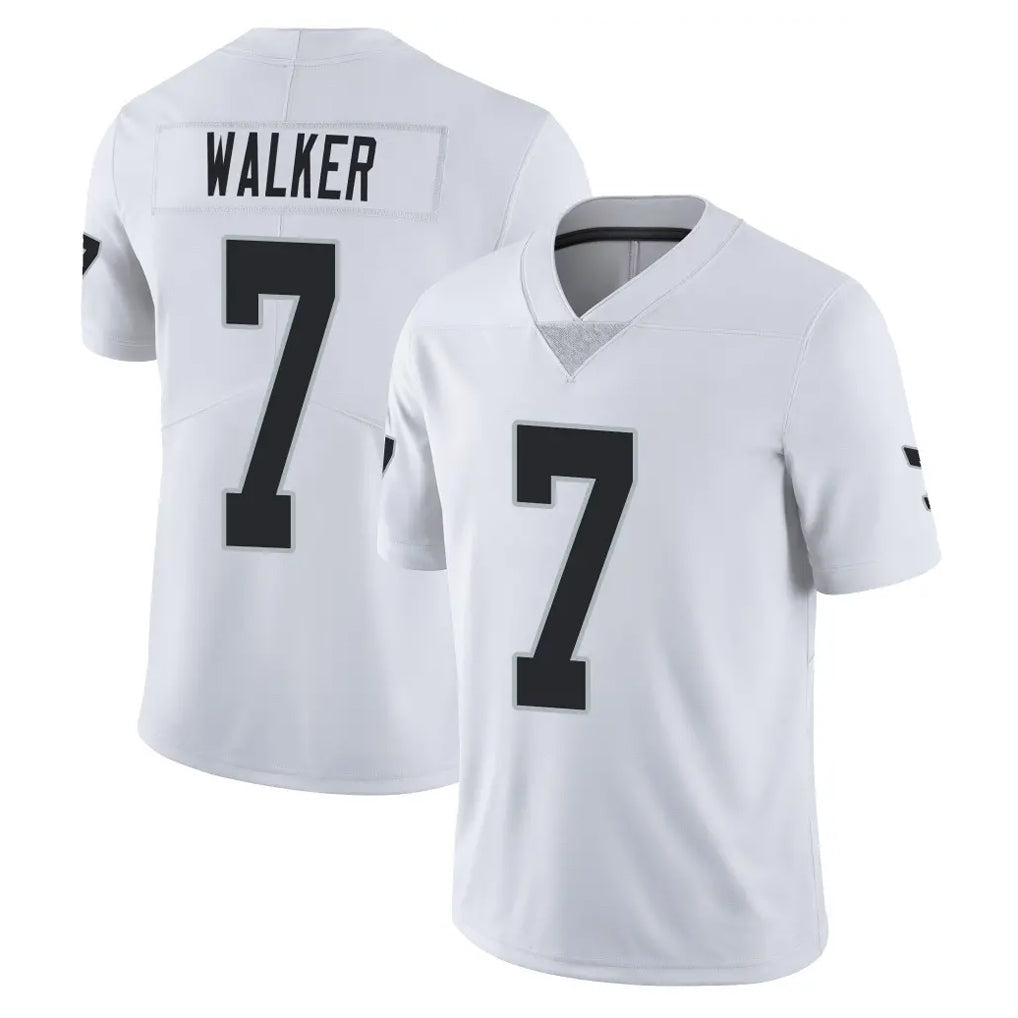 STECN LV.Raiders #7 Quay Walker Player White Limited Vapor Untouchable Home Game Stitched Jerseys