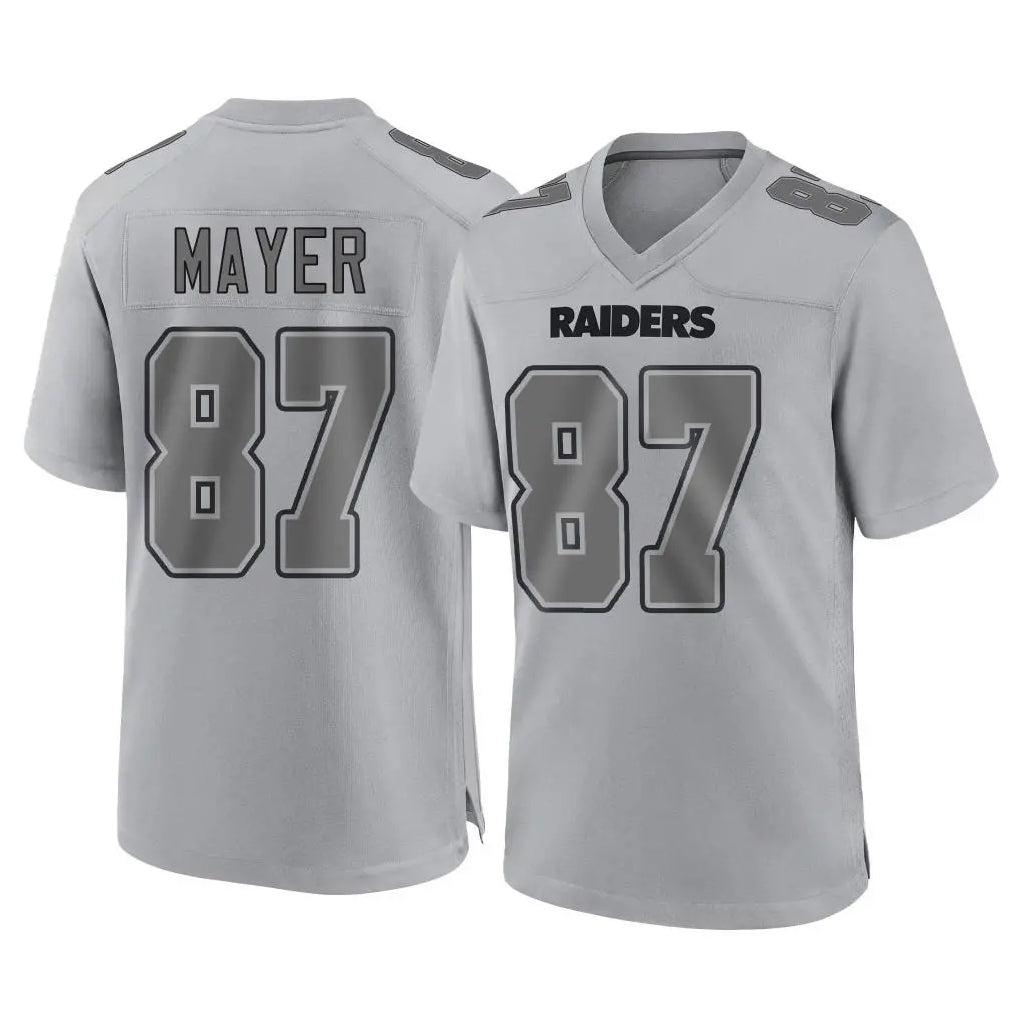 STECN LV.Raiders #87 Michael Mayer Player Gray Atmosphere Fashion Limited Game Stitched Jerseys