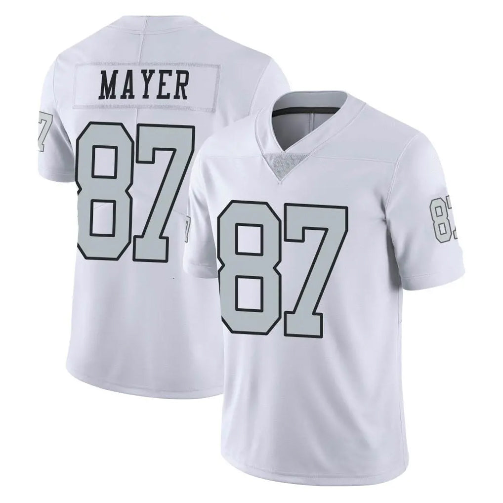 STECN LV.Raiders #87 Michael Mayer Player White Limited Color Rush Home Game Stitched Jerseys