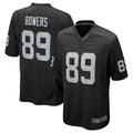 STECN LV.Raiders #89 Brock Bowers Black 2024 Draft First Round Pick Player Game Jersey Stitched Jersey