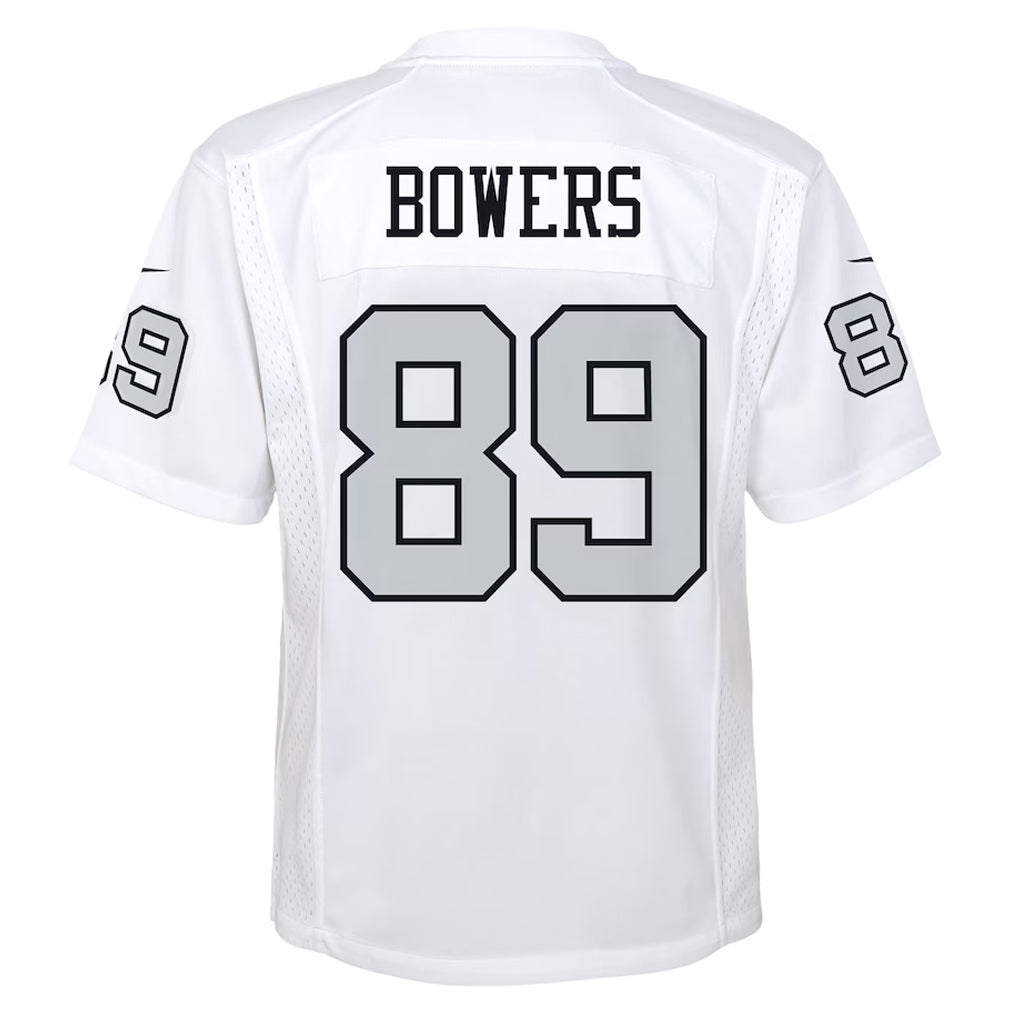 STECN LV.Raiders #89 Brock Bowers Player White Alternate Game Stitched Jerseys