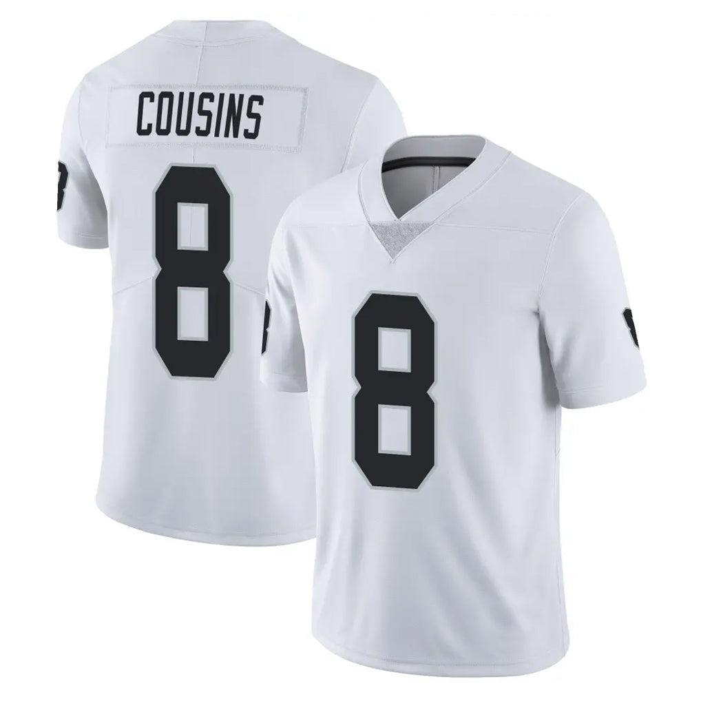 STECN LV.Raiders #8 Kirk Cousins Player White Limited Vapor Untouchable Home Game Stitched Jerseys
