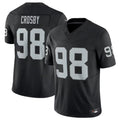 STECN LV.Raiders #98 Maxx Crosby Black Vapor F.U.S.E. Limited Jersey American Stitched Jersey