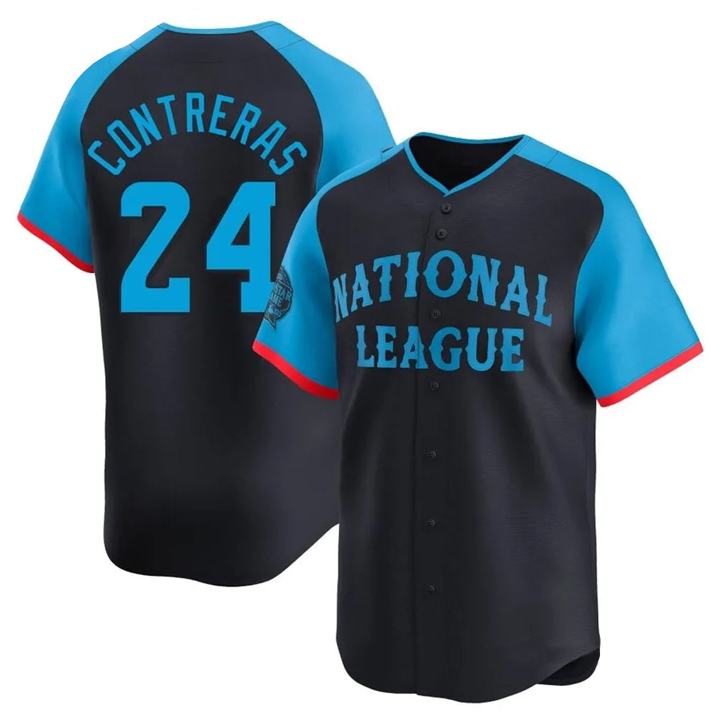 STECN M.Brewers #24 William Contreras Player Navy Limited National League All-Star Home Game Stitched Jerseys