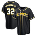 STECN M.Brewers #32 Jacob Misiorowski Player Black Fashion Out Home Game Stitched Jerseys