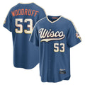 STECN M.Brewers #53 Brandon Woodruff Player Blue 2026 City Connect Home Game Stitched Jerseys