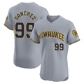 STECN M.Brewers #99 Gary Sanchez Player Gray Home Limited Elite Stitched Jerseys