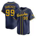 STECN M.Brewers #99 Gary Sanchez Player Navy Home Limited Stitched Jerseys